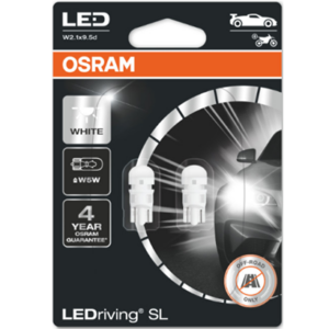 2825DWP-02B - OSRAM W5W LEDriving SL White 6000K 12V set Λάμπες 2τμχ Λευκό - Image 1