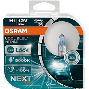 64150CBN-HCB – OSRAM, H1 12V 55W P14.5s Cool Blue INTENSE NextGeneration 5000K +100% (Σετ των 2) - Image 1