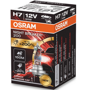 64210NB220 - OSRAM Λάμπα 12V Night Breaker 220 +220% H7 55W PX26d - Image 1
