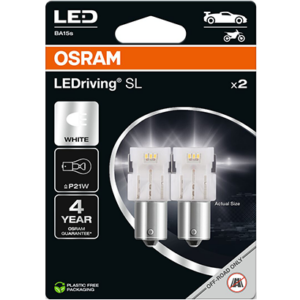 7506DWP-2BL - Osram Λάμπες Αυτοκινήτου W5W / W2.1X9.5D / T10 LED 6000K Ψυχρό Λευκό 12V 1W 2τμχ - Image 1