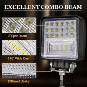 FLED32014 - ΤΕΤΡΑΓΩΝΟΣ ΠΡΟΒΟΛΕΑΣ LED 126W COMBO 10 - 30 vDC ένα τεμάχιο - Image 2