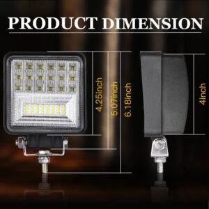 FLED32014 - ΤΕΤΡΑΓΩΝΟΣ ΠΡΟΒΟΛΕΑΣ LED 126W COMBO 10 - 30 vDC ένα τεμάχιο - Image 4