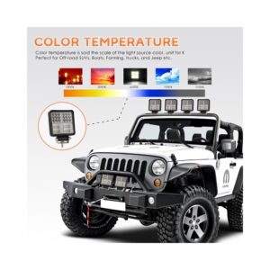 FLED37928 - ΤΕΤΡΑΓΩΝΟΣ ΠΡΟΒΟΛΕΑΣ LED LIGHT BAR 177W COMBO 2 ΣΚΑΛΕΣ - Image 3
