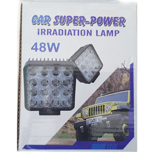 FLED3A - SUPER POWER Φανάρι Εργασίας Led 48w, τετράγωνος προβολέας - Image 1