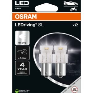 7506DWP-2BL - Osram Λάμπες Αυτοκινήτου W5W / W2.1X9.5D / T10 LED 6000K Ψυχρό Λευκό 12V 1W 2τμχ - Image 2