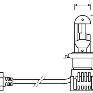64193DWNB - OSRAM Led H4 Osram 12volt 23/27watt Night Breaker +230% 6000k 64193DWNB 2 Τεμάχια - Image 3